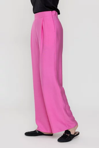 Pantaloni palazzo roz P2510