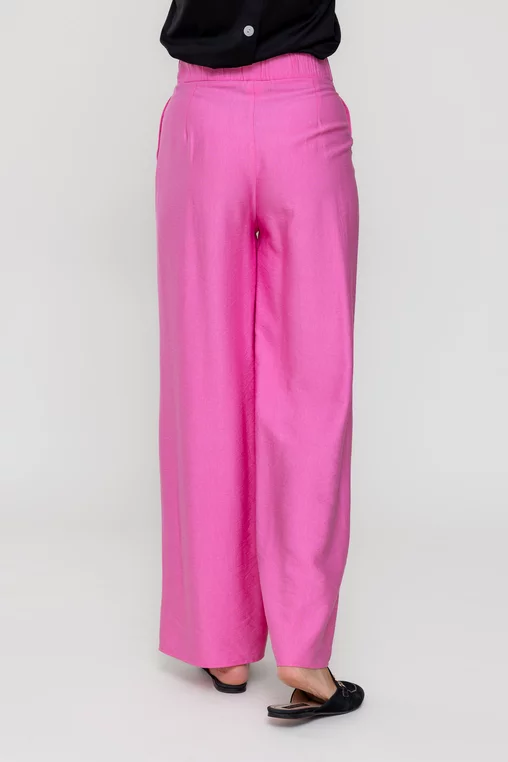 Pantaloni palazzo roz P2510 thumbnail picture - 
