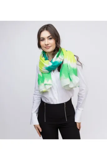 Esarfa in degrade verde EGK7