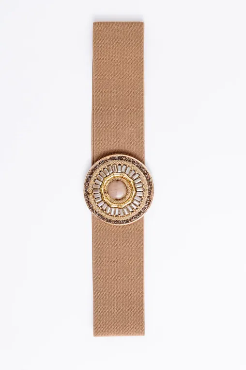 Curea elastică bej model circular C1680901 thumbnail picture - 