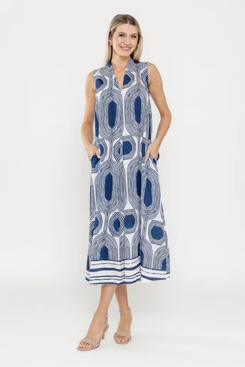 Rochie A line bleumarin RLA0522