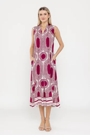 Rochie A line burgundy RLA0522