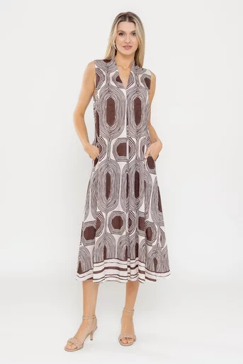 Rochie A line maro RLA0522