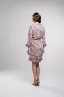 Rochie Caramel casual din vascoză cu imprimeu floral roz R8418 thumbnail picture - 