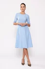 Rochie Caramel cu bandă în talie bleu R8511 thumbnail picture - 
