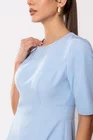 Rochie Caramel cu bandă în talie bleu R8511 thumbnail picture - 