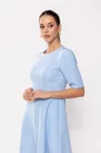 Rochie Caramel cu bandă în talie bleu R8511 thumbnail picture - 
