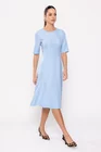 Rochie Caramel cu bandă în talie bleu R8511 thumbnail picture - 