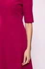 Rochie Caramel cu bandă în talie burgundy R8511 thumbnail picture - 