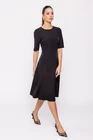 Rochie Caramel cu bandă în talie neagră R8511 thumbnail picture - 
