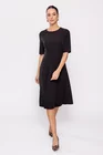 Rochie Caramel cu bandă în talie neagră R8511 thumbnail picture - 