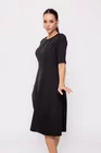 Rochie Caramel cu bandă în talie neagră R8511 thumbnail picture - 