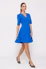 Rochie Caramel cu decolteu în v albastră  R8510 thumbnail picture - 