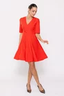 Rochie Caramel cu decolteu în v roșie R8510 thumbnail picture - 