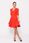 Rochie Caramel cu decolteu în v roșie R8510 thumbnail picture - 