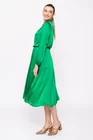 Rochie Caramel cu guler răsucit verde R8258 thumbnail picture - 