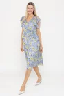 Rochie Caramel cu volane bleu R8541 thumbnail picture - 