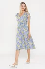 Rochie Caramel cu volane bleu R8541 thumbnail picture - 