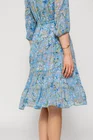 Rochie Caramel cu volane și cordon albastră R8514 thumbnail picture - 