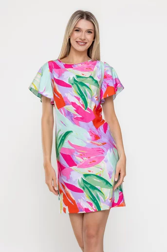Rochie Caramel din vâscoză lila R8538
