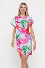 Rochie Caramel din vâscoză lila R8538 thumbnail picture - 