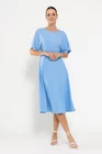 Rochie Caramel elegantă bleu R8523 thumbnail picture - 