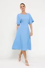 Rochie Caramel elegantă bleu R8523 thumbnail picture - 
