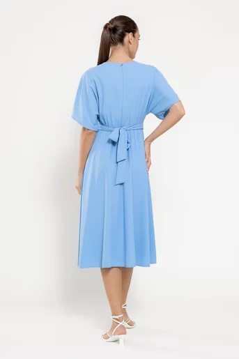 Rochie Caramel elegantă bleu R8523