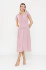 Rochie Caramel elegantă din voal roz pudră R8540 thumbnail picture - 
