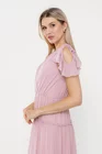 Rochie Caramel elegantă din voal roz pudră R8540 thumbnail picture - 