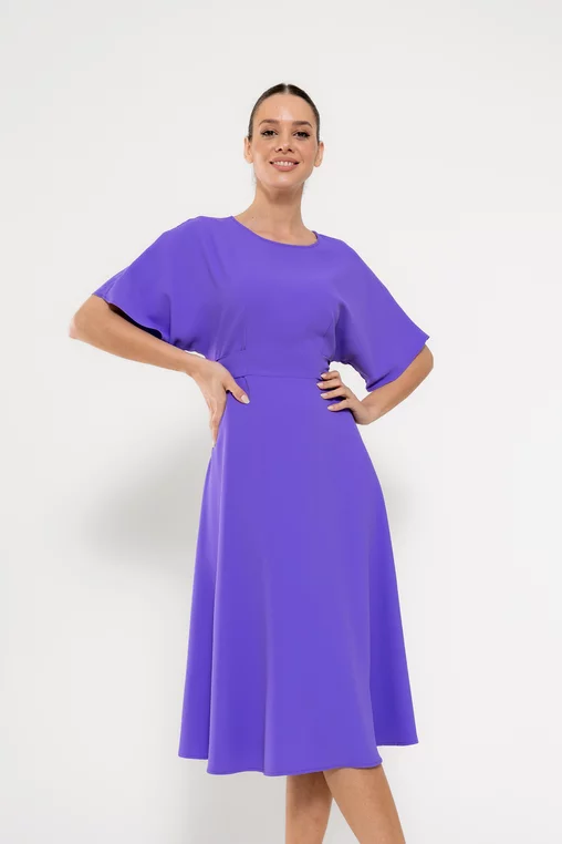Rochie Caramel elegantă lila R8523 picture - 6