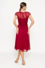 Rochie Caramel elegantă mătase naturală burgundy R8516 thumbnail picture - 