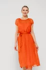 Rochie Caramel elegantă mătase naturală orange R8516 thumbnail picture - 