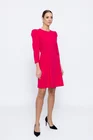 Rochie Caramel evazată cu mâneci bufante fucsia R8502 thumbnail picture - 