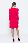 Rochie Caramel evazată cu mâneci bufante fucsia R8502 thumbnail picture - 