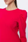 Rochie Caramel evazată cu mâneci bufante fucsia R8502 thumbnail picture - 