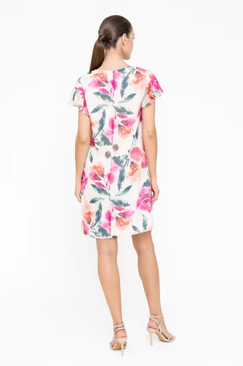Rochie Caramel impimeu floral multicolor R8552