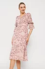 Rochie Caramel imprimeu floricele roz R8512 thumbnail picture - 