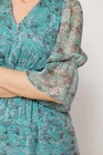 Rochie Caramel imprimeu floricele turcoaz R8512 thumbnail picture - 