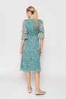 Rochie Caramel imprimeu floricele turcoaz R8512 thumbnail picture - 