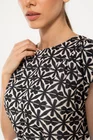Rochie Caramel lejeră cu cordon alb-negru R8517 thumbnail picture - 