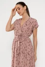Rochie Caramel midi decolteu petrecut roz R8522 thumbnail picture - 