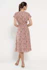 Rochie Caramel midi decolteu petrecut roz R8522 thumbnail picture - 