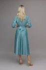 Rochie Caramel midi eleganta cu cordon aqua R8401 thumbnail picture - 