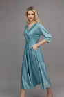 Rochie Caramel midi eleganta cu cordon aqua R8401 thumbnail picture - 