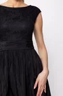 Rochie Caramel midi elegantă cu fusta din tafta neagră R8520 thumbnail picture - 
