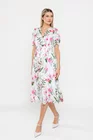 Rochie Caramel midi imprimeu floral ivory R8528 thumbnail picture - 
