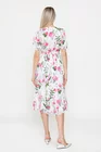 Rochie Caramel midi imprimeu floral ivory R8528 thumbnail picture - 