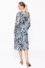 Rochie Caramel midi imprimeu paisley albastră R8258 thumbnail picture - 