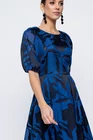 Rochie Caramel midi voal imprimeu floral R8503 thumbnail picture - 